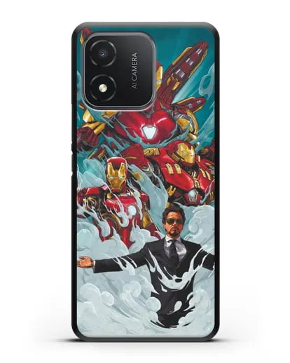 Чехол с рисунком Тони Старк (Железный человек) силиконовый для Honor X5