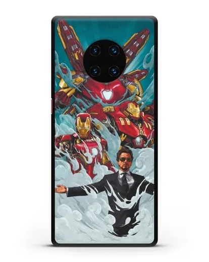 Чехол с рисунком Тони Старк (Железный человек) силиконовый для Huawei Mate 30 Pro