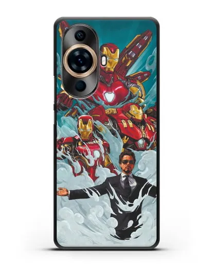 Чехол с рисунком Тони Старк (Железный человек) силиконовый для Huawei Nova 11 Pro