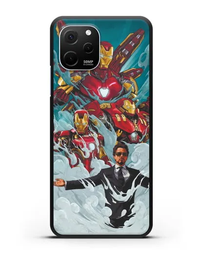 Чехол с рисунком Тони Старк (Железный человек) силиконовый для Huawei Nova Y61
