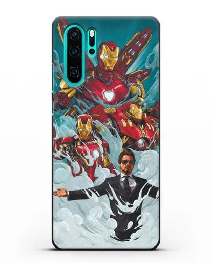 Чехол с рисунком Тони Старк (Железный человек) силиконовый для Huawei P30 Pro