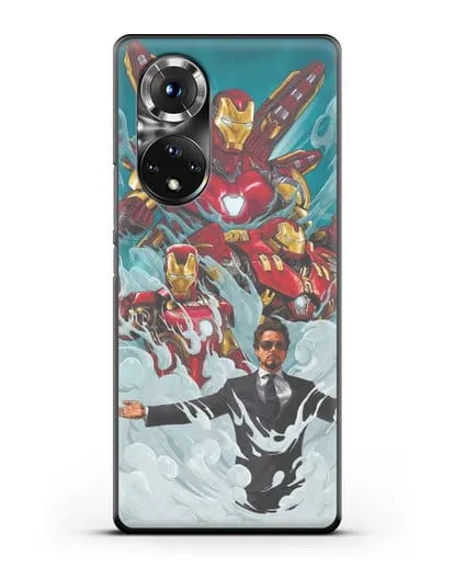 Чехол с рисунком Тони Старк (Железный человек) силиконовый для Huawei P50