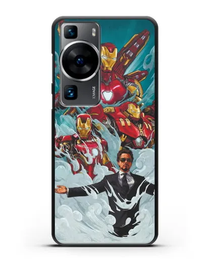 Чехол с рисунком Тони Старк (Железный человек) силиконовый для Huawei P60