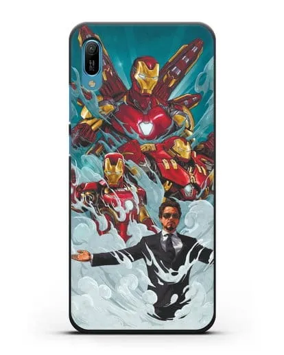 Чехол с рисунком Тони Старк (Железный человек) силиконовый для Huawei Y6 2019