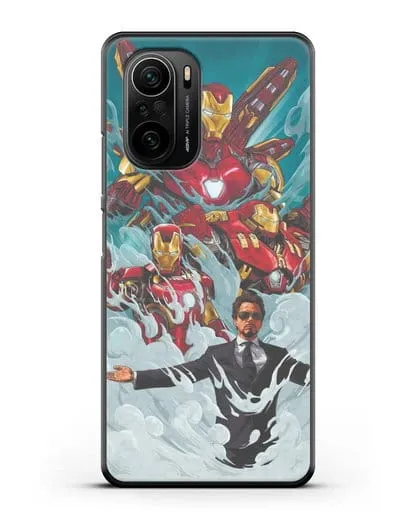 Чехол с рисунком Тони Старк (Железный человек) силиконовый для Xiaomi Poco F3 Pro