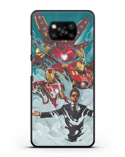 Чехол с рисунком Тони Старк (Железный человек) силиконовый для Xiaomi Poco X3