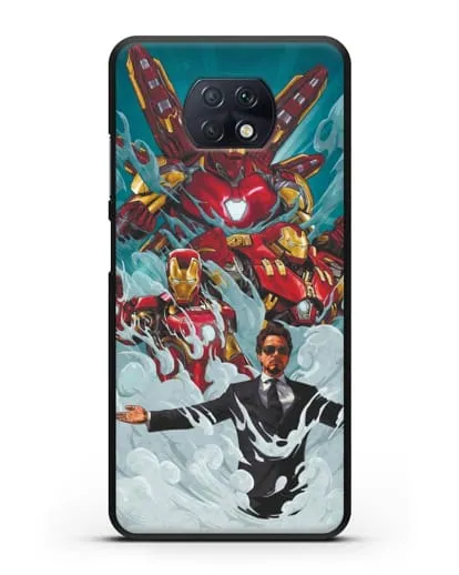 Чехол с рисунком Тони Старк (Железный человек) силиконовый для Xiaomi Redmi Note 9T