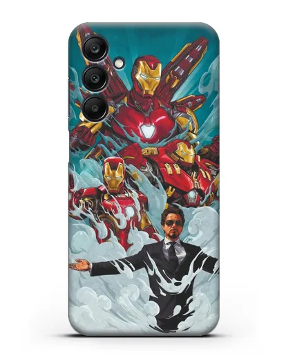 Чехол с рисунком Тони Старк (Железный человек) силиконовый для Samsung Galaxy A25 [SM-A256]