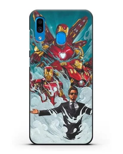 Чехол с рисунком Тони Старк (Железный человек) силиконовый для Samsung Galaxy A30 [SM-A305FN]