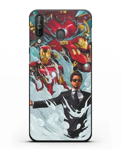 Чехол с рисунком Тони Старк (Железный человек) силиконовый для Samsung Galaxy A40s [SM-A507FN]