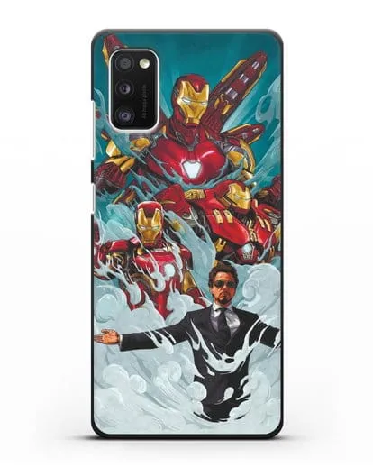 Чехол с рисунком Тони Старк (Железный человек) силиконовый для Samsung Galaxy A41 [SM-A415F]