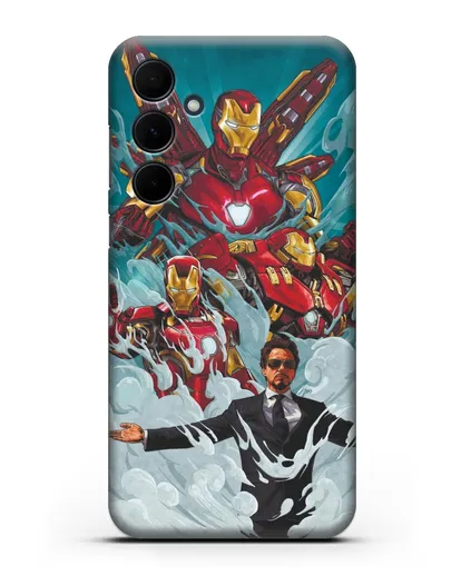 Чехол с рисунком Тони Старк (Железный человек) силиконовый для Samsung Galaxy A55 [SM-A556]
