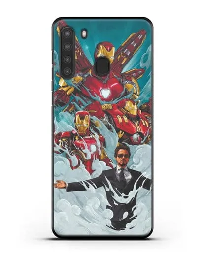 Чехол с рисунком Тони Старк (Железный человек) силиконовый для Samsung Galaxy A21 [SM-A215]