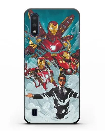 Чехол с рисунком Тони Старк (Железный человек) силиконовый для Samsung Galaxy M01 [SM-M015F]