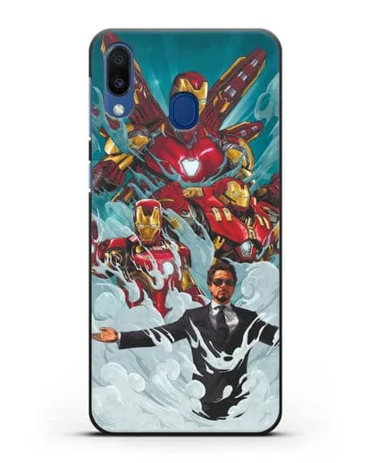 Чехол с рисунком Тони Старк (Железный человек) силиконовый для Samsung Galaxy M20 [SM-M205F]