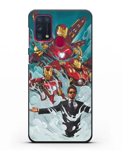 Чехол с рисунком Тони Старк (Железный человек) силиконовый для Samsung Galaxy M31 [SM-M315F]