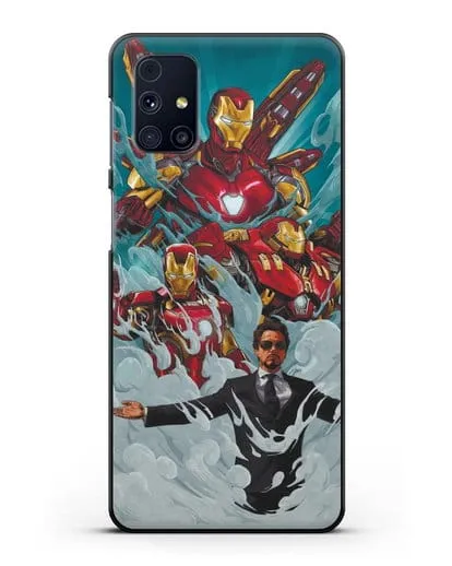 Чехол с рисунком Тони Старк (Железный человек) силиконовый для Samsung Galaxy M51 [SM-M515F]