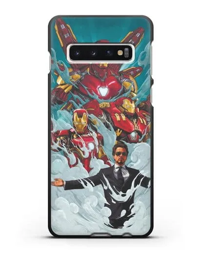 Чехол с рисунком Тони Старк (Железный человек) силиконовый для Samsung Galaxy S10 Plus [SM-G975F]