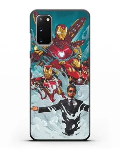 Чехол с рисунком Тони Старк (Железный человек) силиконовый для Samsung Galaxy S20 [SM-G980F]