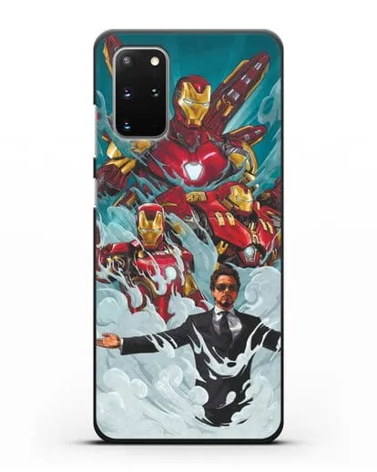 Чехол с рисунком Тони Старк (Железный человек) силиконовый для Samsung Galaxy S20 Plus [SM-G985F]
