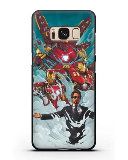 Чехол с рисунком Тони Старк (Железный человек) силиконовый для Samsung Galaxy S8 [SM-950F]