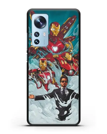 Чехол с рисунком Тони Старк (Железный человек) силиконовый для Xiaomi 12 Pro