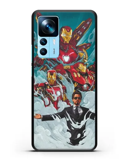 Чехол с рисунком Тони Старк (Железный человек) силиконовый для Xiaomi 12T