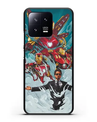 Чехол с рисунком Тони Старк (Железный человек) силиконовый для Xiaomi 13