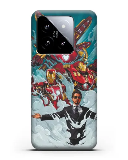 Чехол с рисунком Тони Старк (Железный человек) силиконовый для Xiaomi 14