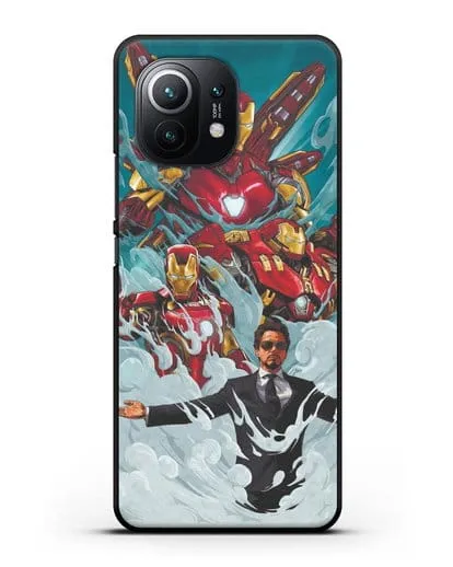 Чехол с рисунком Тони Старк (Железный человек) силиконовый для Xiaomi Mi 11