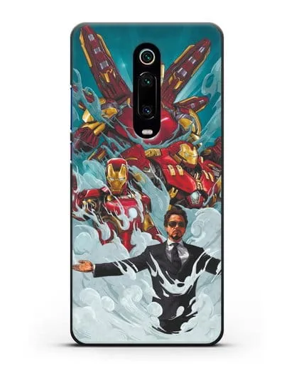 Чехол с рисунком Тони Старк (Железный человек) силиконовый для Xiaomi Mi 9T