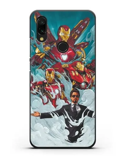 Чехол с рисунком Тони Старк (Железный человек) силиконовый для Xiaomi Redmi 7