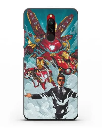 Чехол с рисунком Тони Старк (Железный человек) силиконовый для Xiaomi Redmi 8