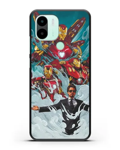 Чехол с рисунком Тони Старк (Железный человек) силиконовый для Xiaomi Redmi A2 Plus