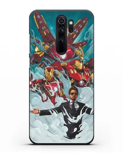 Чехол с рисунком Тони Старк (Железный человек) силиконовый для Xiaomi Redmi Note 8 Pro