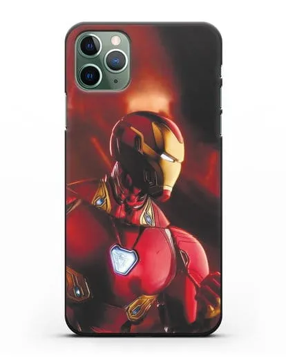 Чехол с принтом Железный человек силиконовый для iPhone 11 Pro Max