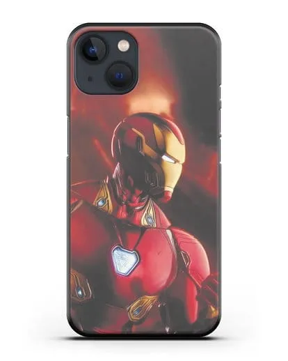 Чехол с принтом Железный человек силиконовый для iPhone 13 Mini
