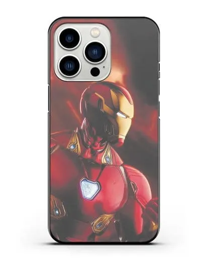 Чехол с принтом Железный человек силиконовый для iPhone 13 Pro