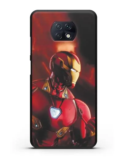 Чехол с принтом Железный человек силиконовый для Xiaomi Redmi Note 9T