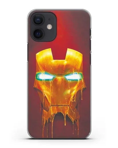 Чехол Маска Железного человека силиконовый для iPhone 12 mini