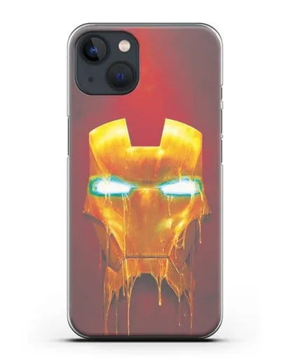 Чехол Маска Железного человека силиконовый для iPhone 13 Mini