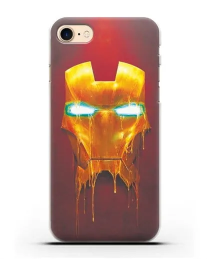 Чехол Маска Железного человека силиконовый для iPhone 7