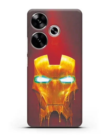 Чехол Маска Железного человека силиконовый для Xiaomi Poco F6