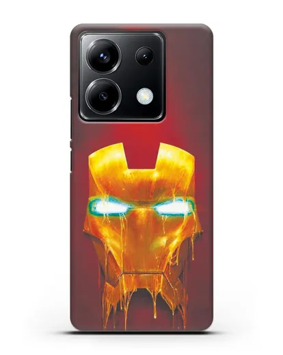 Чехол Маска Железного человека силиконовый для Xiaomi Poco X6