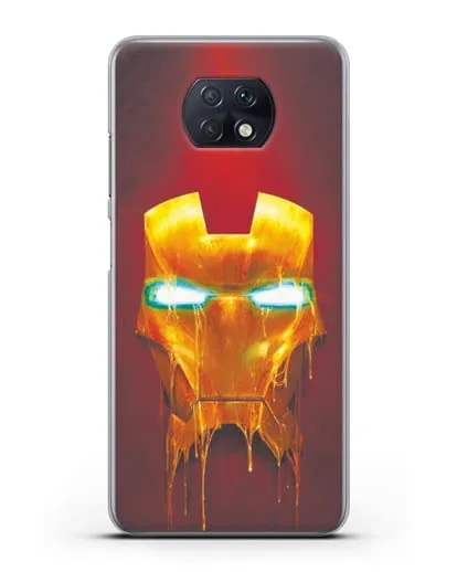 Чехол Маска Железного человека силиконовый для Xiaomi Redmi Note 9T
