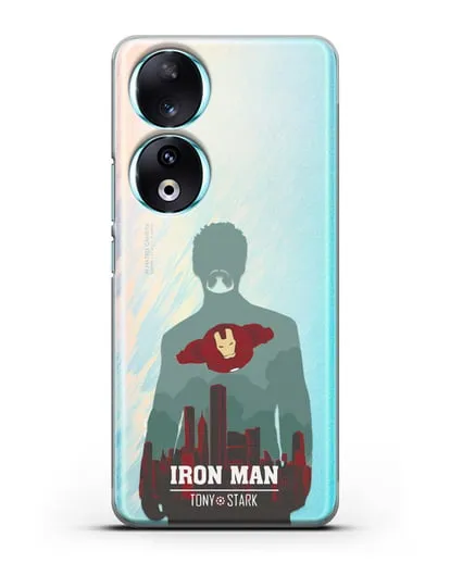 Чехол Тони Старк - Железный человек силиконовый для Honor 90