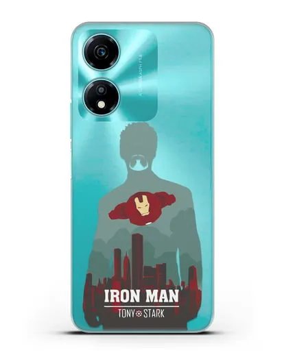 Чехол Тони Старк - Железный человек силиконовый для Honor X5 Plus