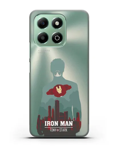 Чехол Тони Старк - Железный человек силиконовый для Honor X6b
