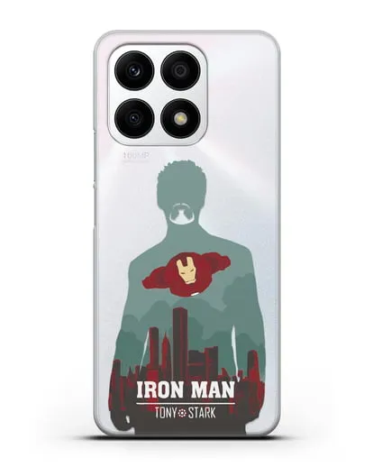Чехол Тони Старк - Железный человек силиконовый для Honor X8a