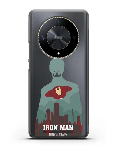 Чехол Тони Старк - Железный человек силиконовый для Honor X9b